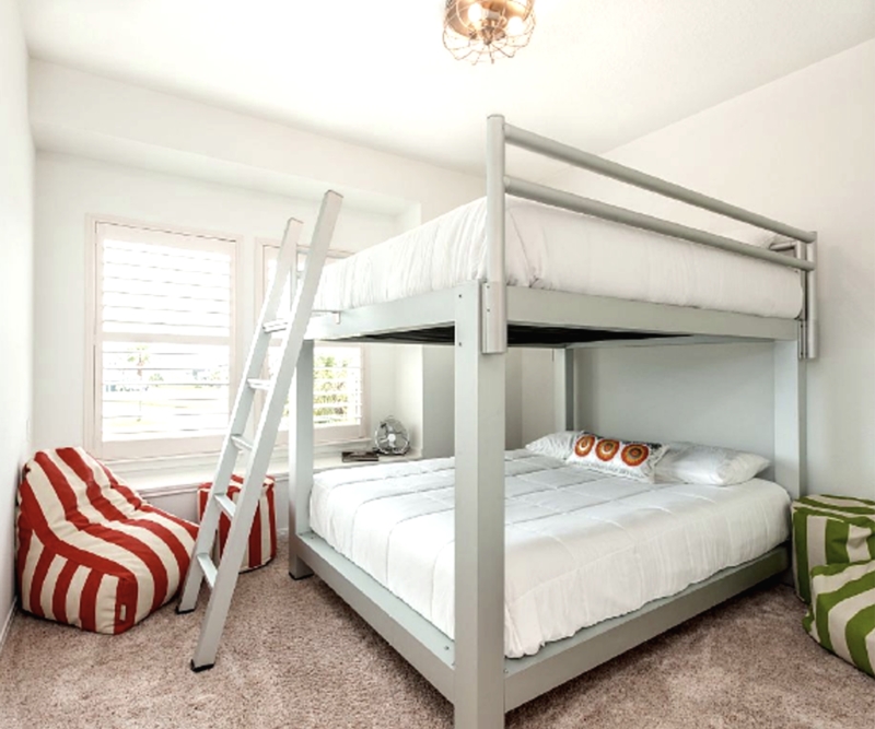 Space-Saving Modern Queen and Twin Bunk Beds