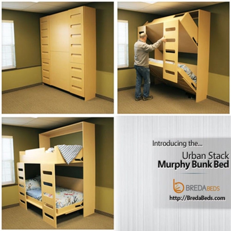 Space-Saving Urban Stack Murphy Bunk Bed Design