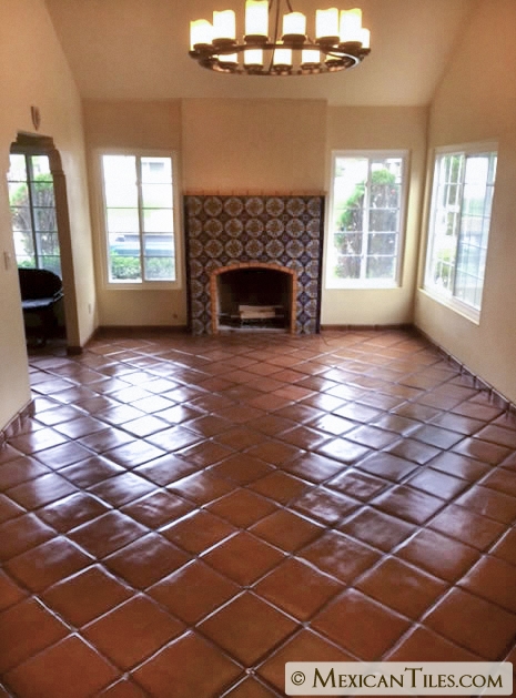 Spanish Mission Red Mexican Tile Flooring