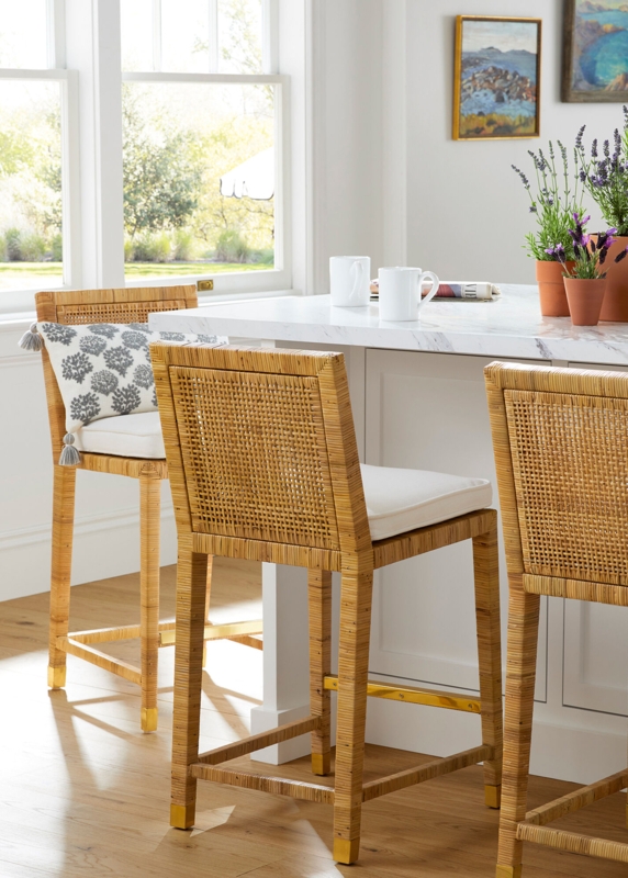 Stylish Affordable Rattan Counter Stools for Kitchens