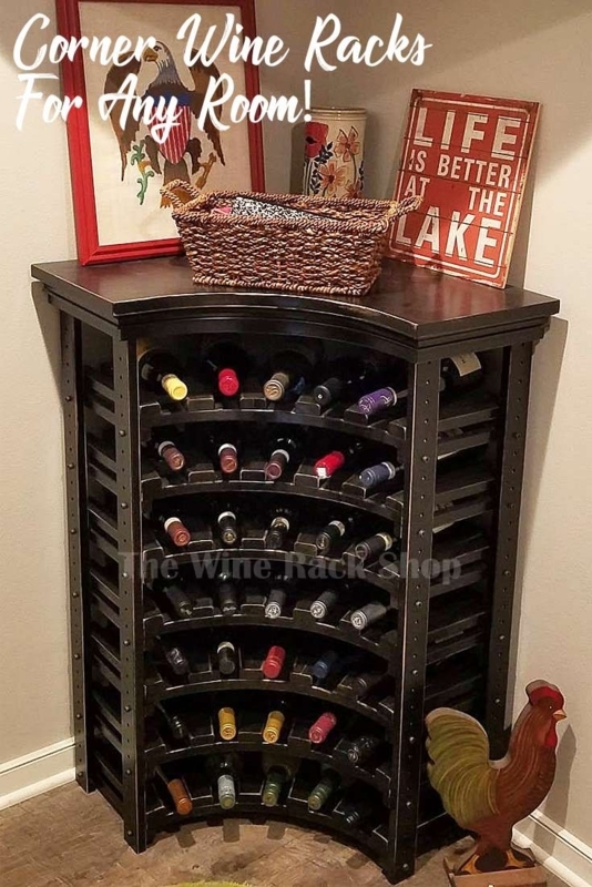 Stylish Corner Wine Rack for Compact Spaces