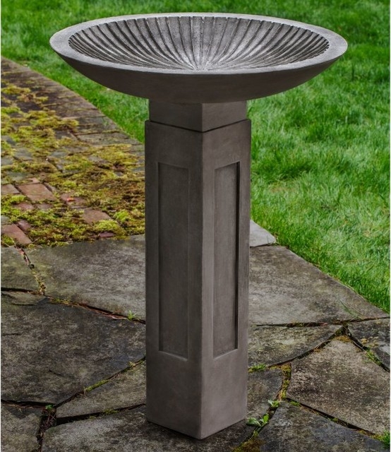 Tall Cast Stone Birdbath for Elegant Outdoor Spaces