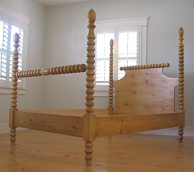 The Cottage Spindle Bed is a modern take on cottage style! This lightly ...