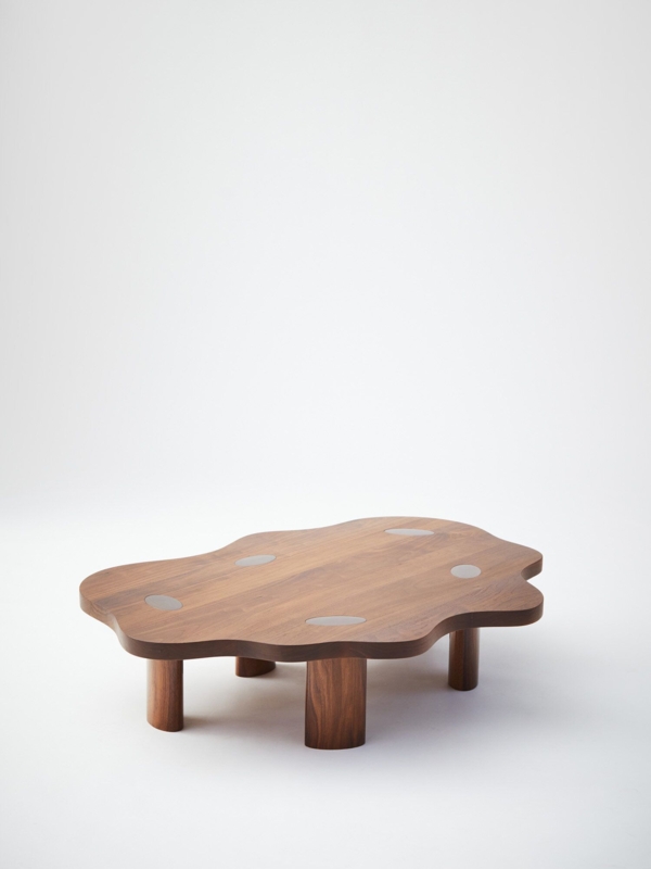 Unique Cloud-Shaped Wooden Coffee Table Design