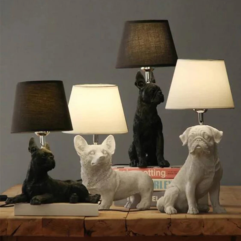 Unique Dog-Shaped Table Lamps for Cozy Interiors