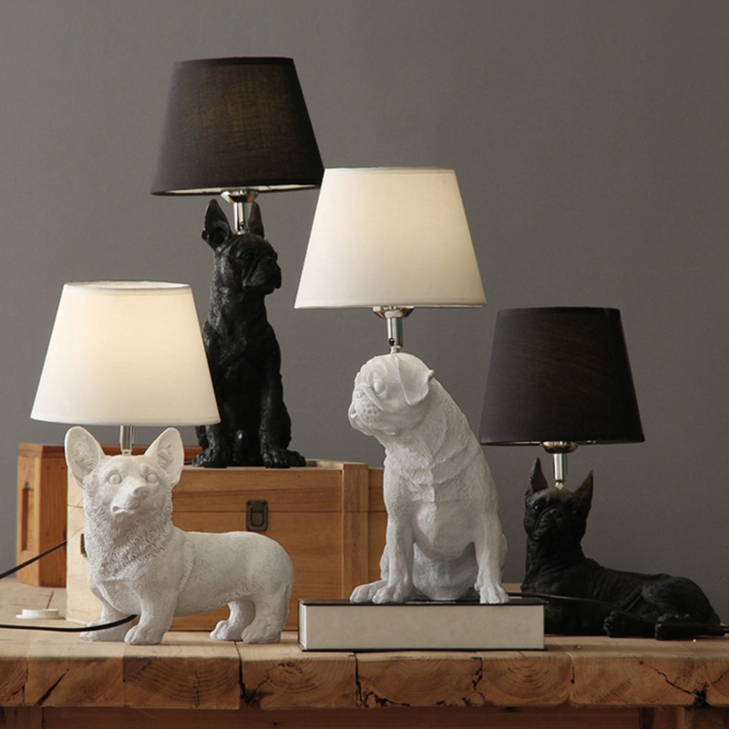 Unique Dog-Shaped Table Lamps for Home Decor