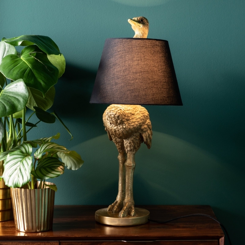 Unique KARE Ostrich Animal Table Lamp Design