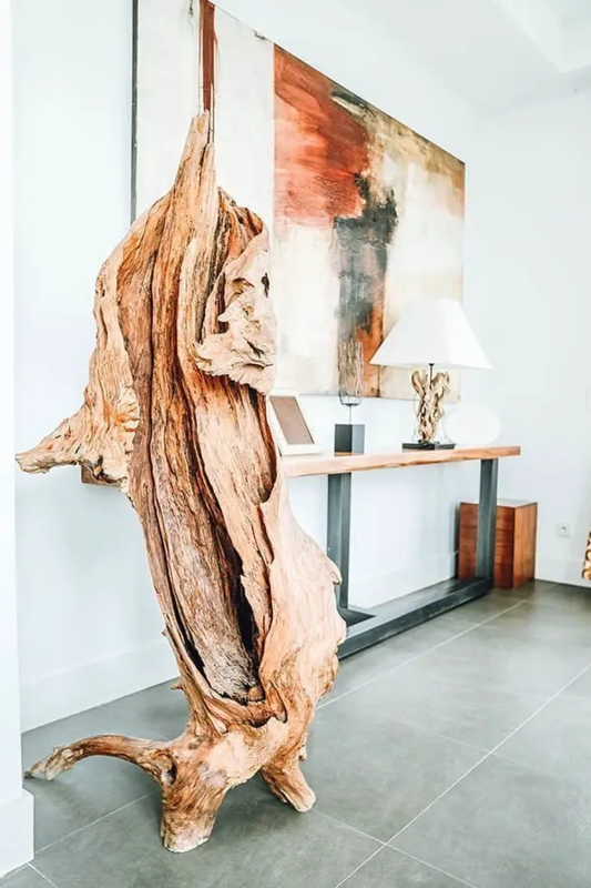 Unique Sculptural Driftwood Art for Modern Interiors