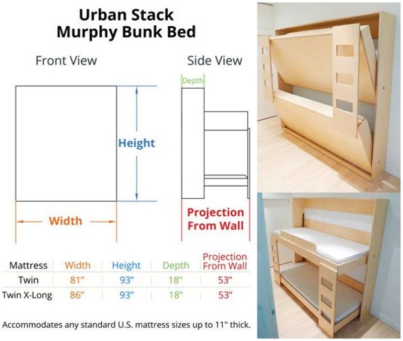 Urban Stack Murphy Bunk Bed | Murphy Bunk Beds | BredaBeds | Murphy ...