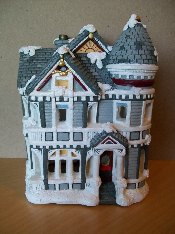 Vintage Ceramic Christmas Village House Decoration