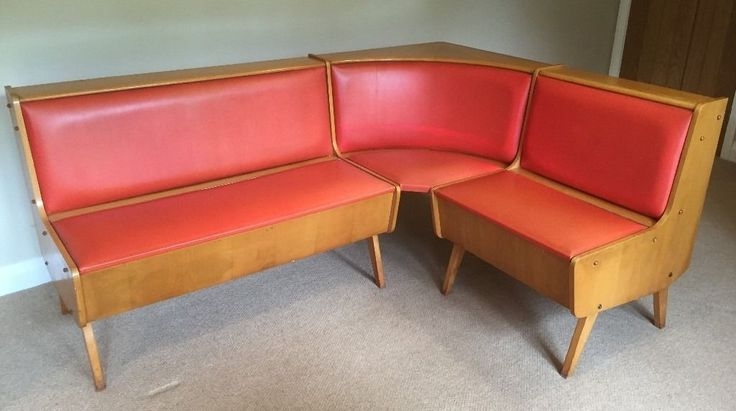 VINTAGE RETRO 1960'S L.SHAPED CORNER BANQUETTE SEATING UNIT "HAPPY DAYS ...