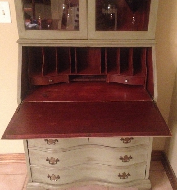 Vintage Secretary Desk With Hutch - Secretary Desk & Hutch from late ...