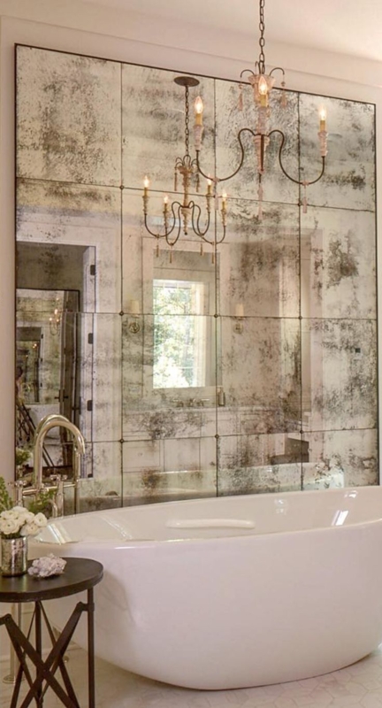 Vintage Wall Mirrors for Elegant Bathroom Decor