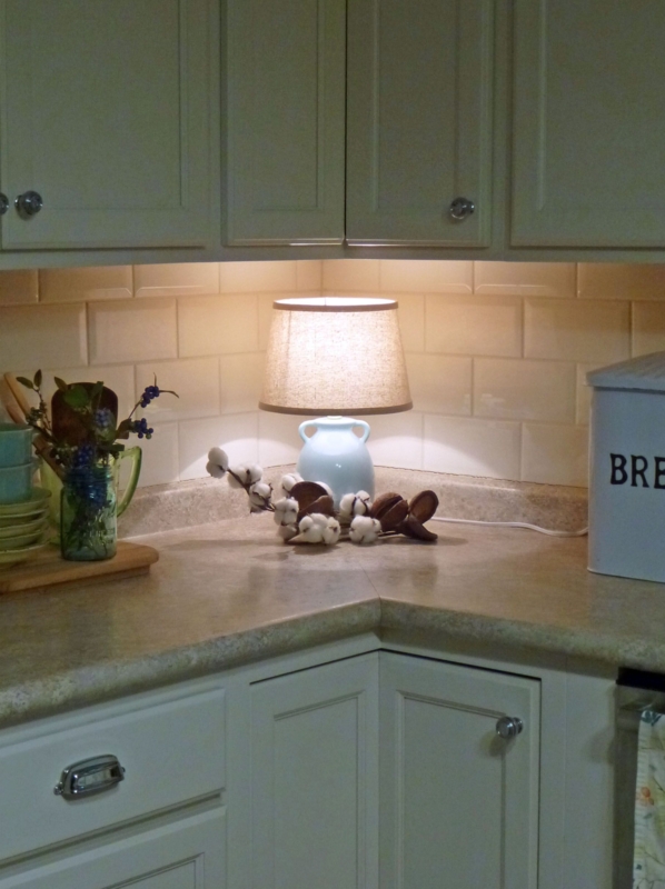 Warm Cozy Kitchen Corner with Classic Lighting
