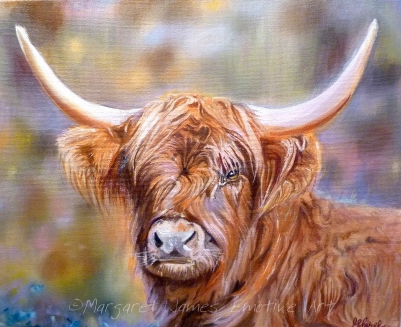 Wildlife-Inspired Scottish Highland Cow Wall Art