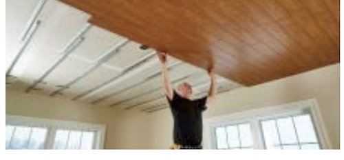 Wood Panel Ceiling Installation in Mobile Homes