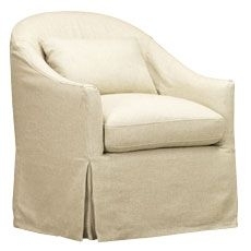 Xena Quick Ship Slipcovered Swivel Accent Chair | Slipcovers for chairs ...