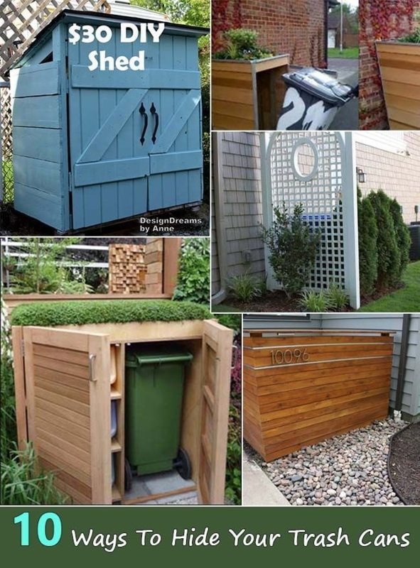 10 Creative Outdoor Trash Can Cover Ideas