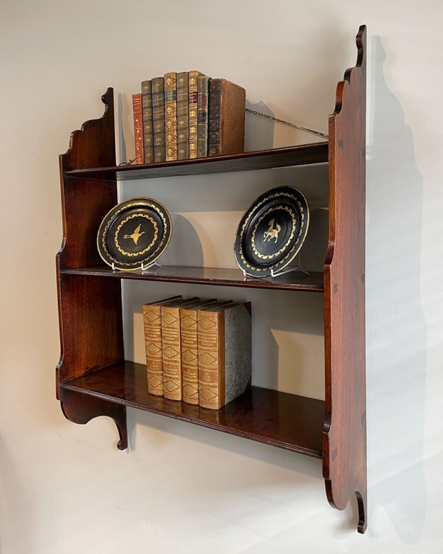 19th Century Mahogany Antique Wall Shelves