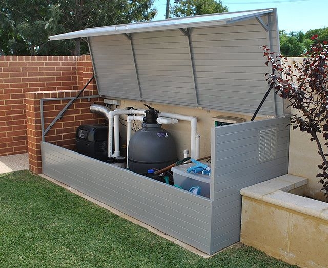 24 best Pool Equipment Enclosures, Sheds, Fences, and Designs images on ...
