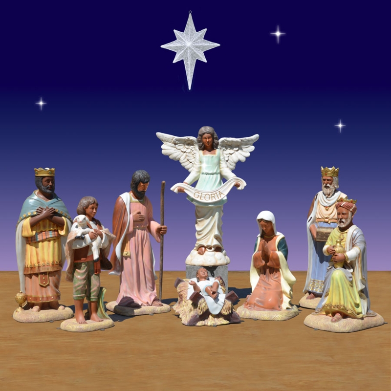 40" African American Nativity Scene Christmas Decor