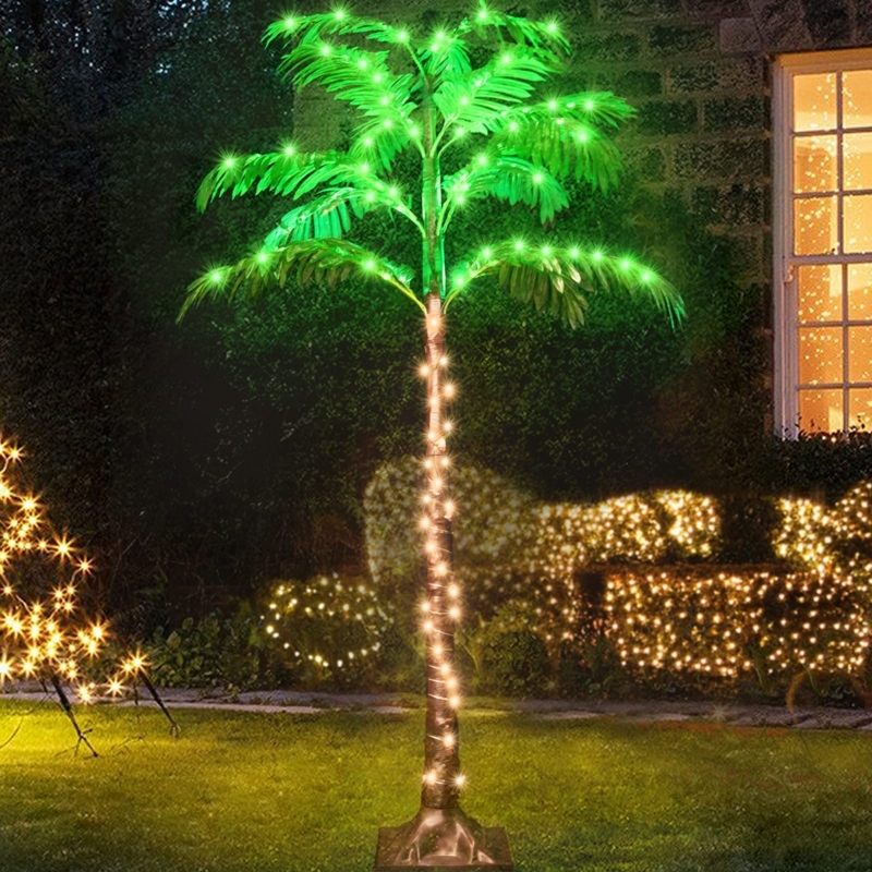 5FT LED Lighted Tropical Palm Tree Decoration