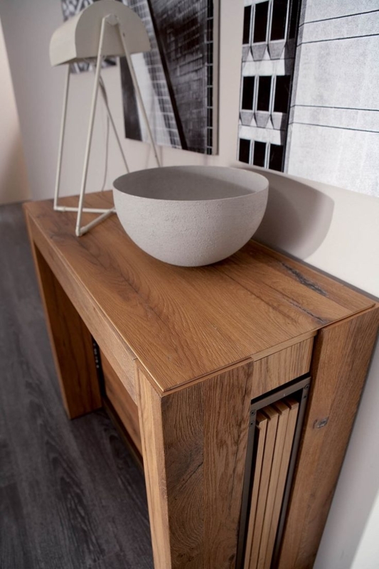 A4 Extending Wooden Console Table by Ozzio Italia
