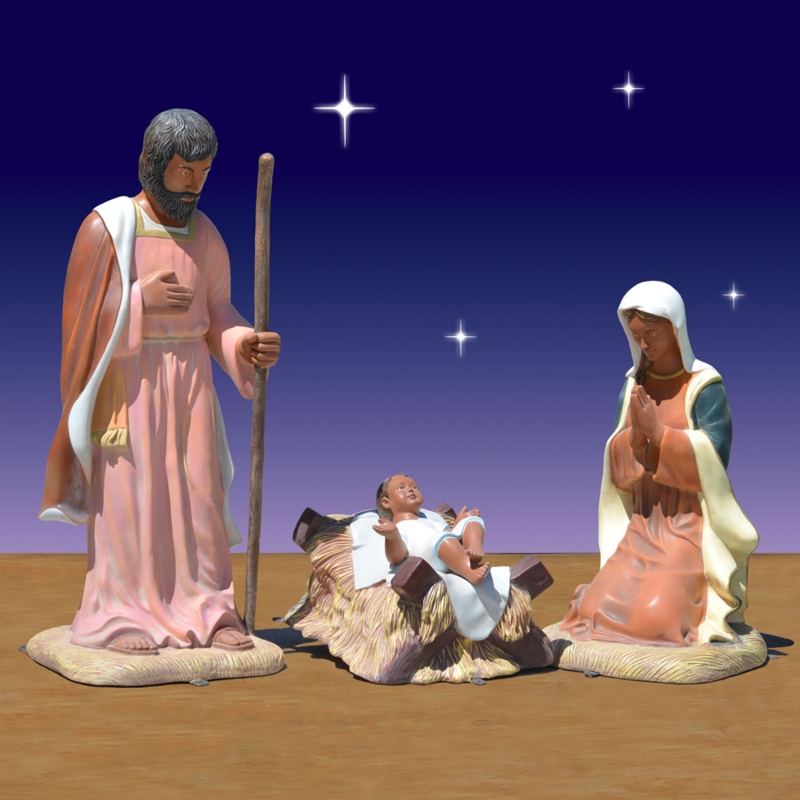 African American 12-Piece Nativity Scene Decor