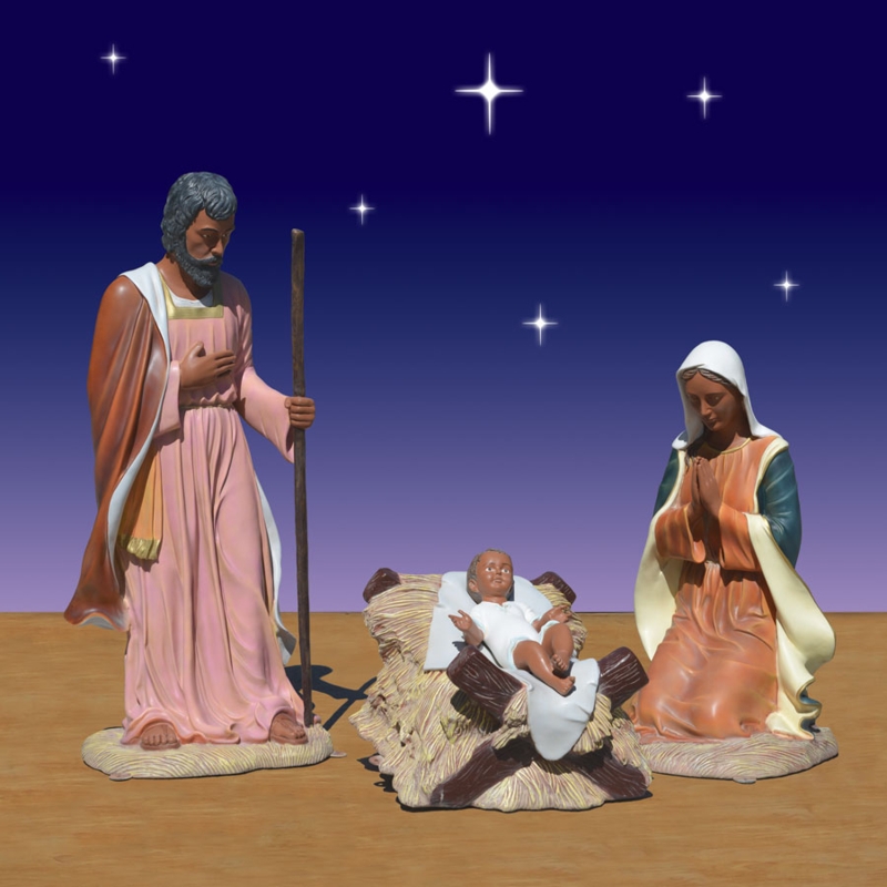 African American 8-Piece Nativity Set Decoration