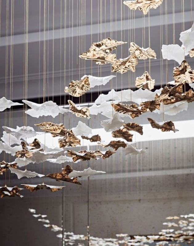 Amazing-murano-glass-chandelier Modern-dining-chandelier-butterflies ...