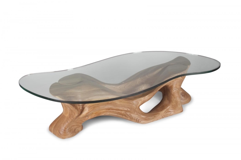 Amorph - Crux Coffee Table in Honey stain on Ash wood with organic ...