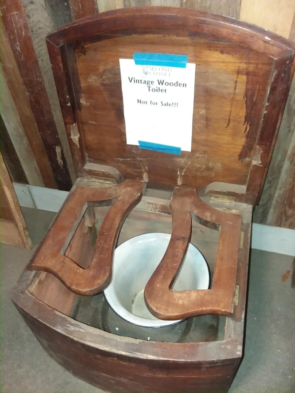 Antique Wooden Chamber Pot Toilet Design