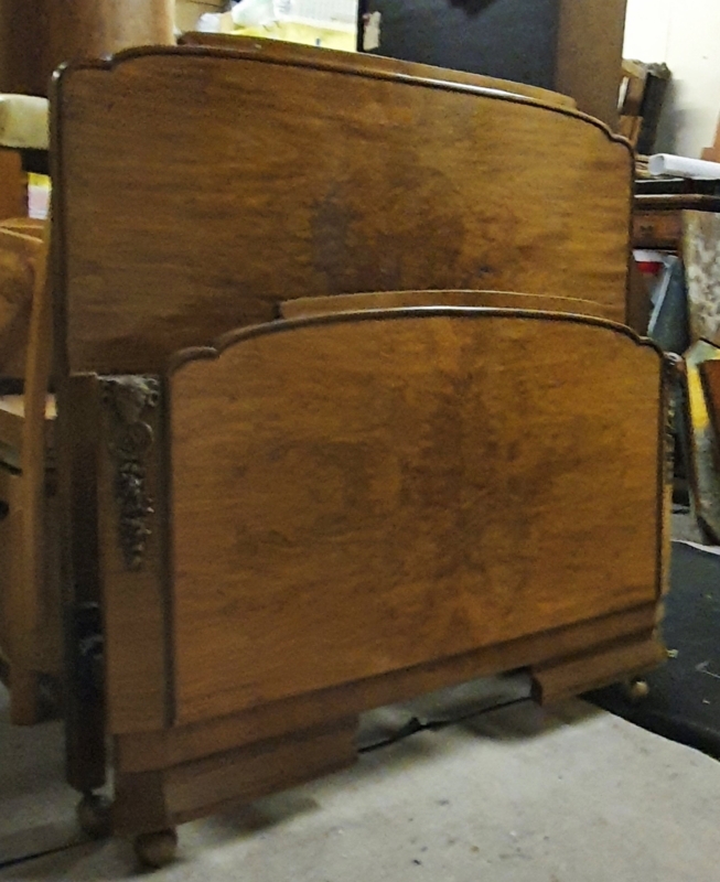 ART DECO Bed frame with headboard and footboard - thedesigngallery