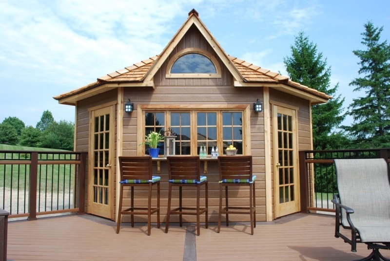 backyard corner building | Summerstyle | Backyard sheds, Corner sheds ...