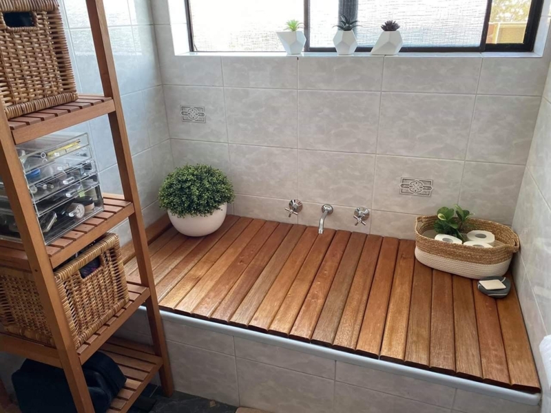 Bamboo Duck Board | Bamboo bathroom decor, Bathtub cover, Kmart decor