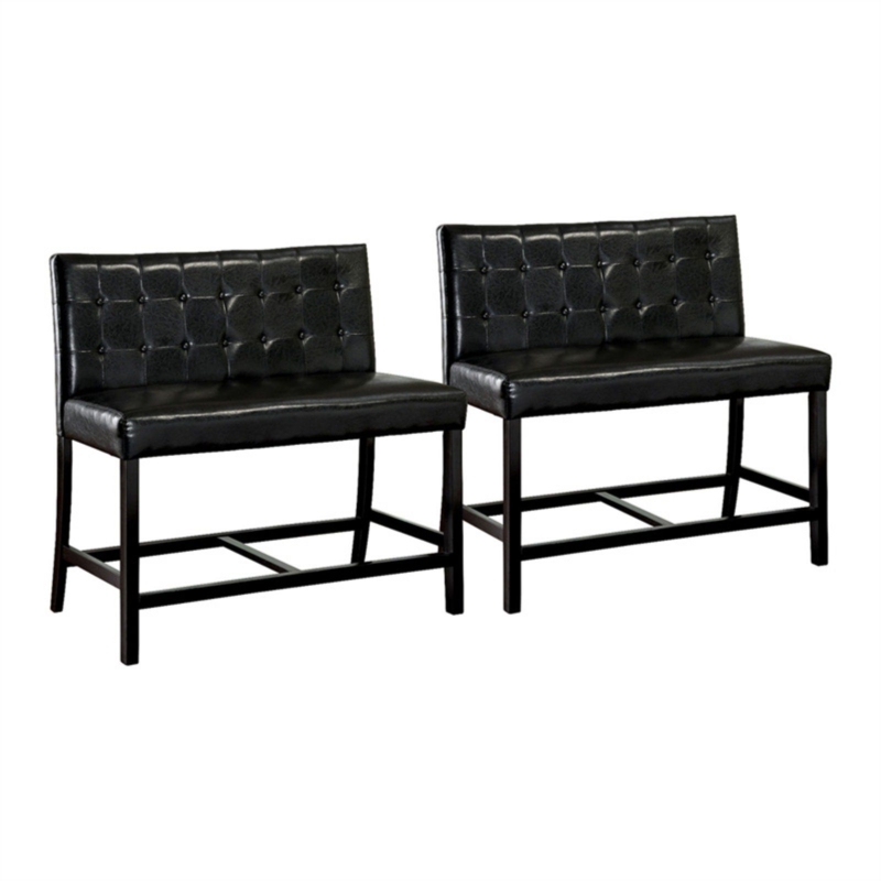 Benzara Bahamas Counter Height Bench - Set Of 2 | Counter height bench ...