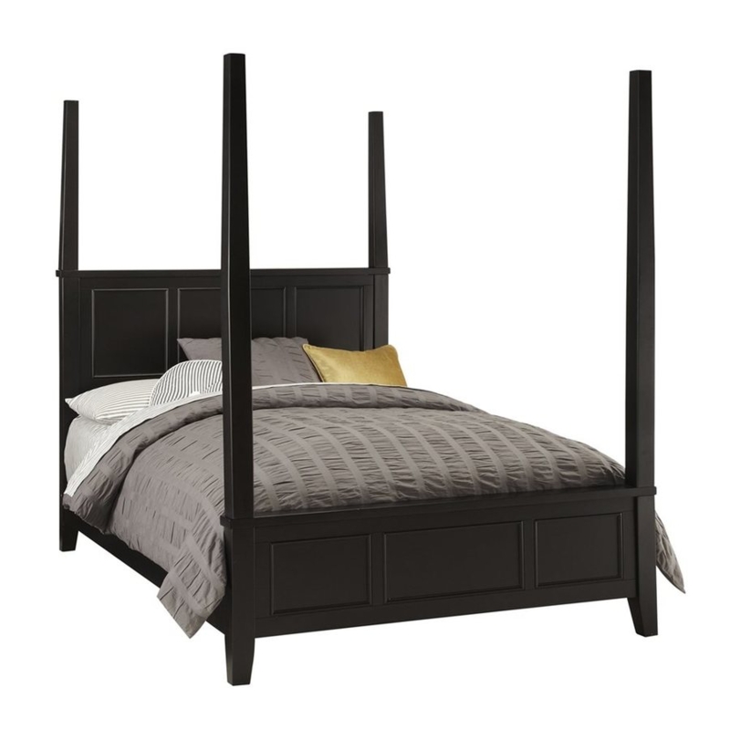Black King Four-Poster Bedford Style Bed