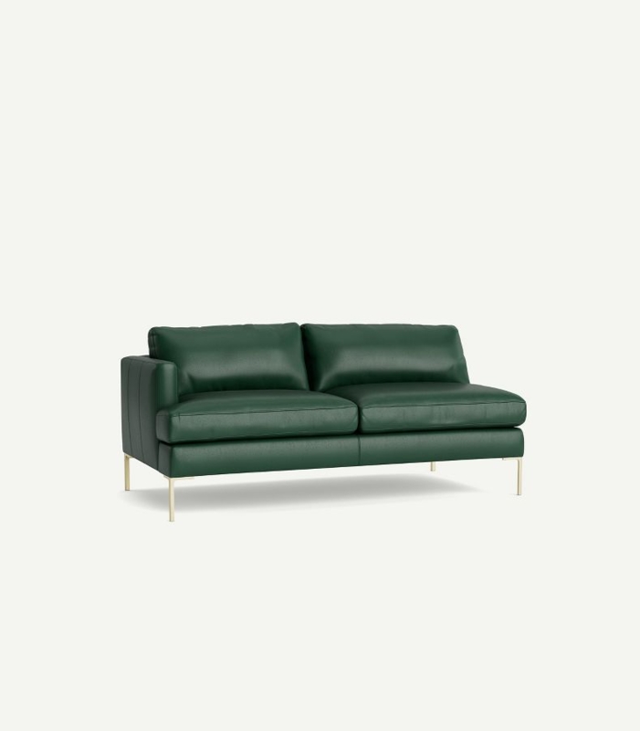 Bowen Green Modular Leather One-Arm Sofa