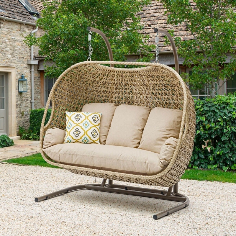 Bramblecrest Somerford 3-Seat Outdoor Cocoon Swing Chair