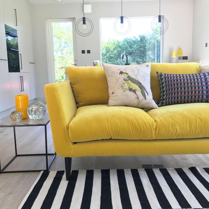 Yellow Velvet Couches