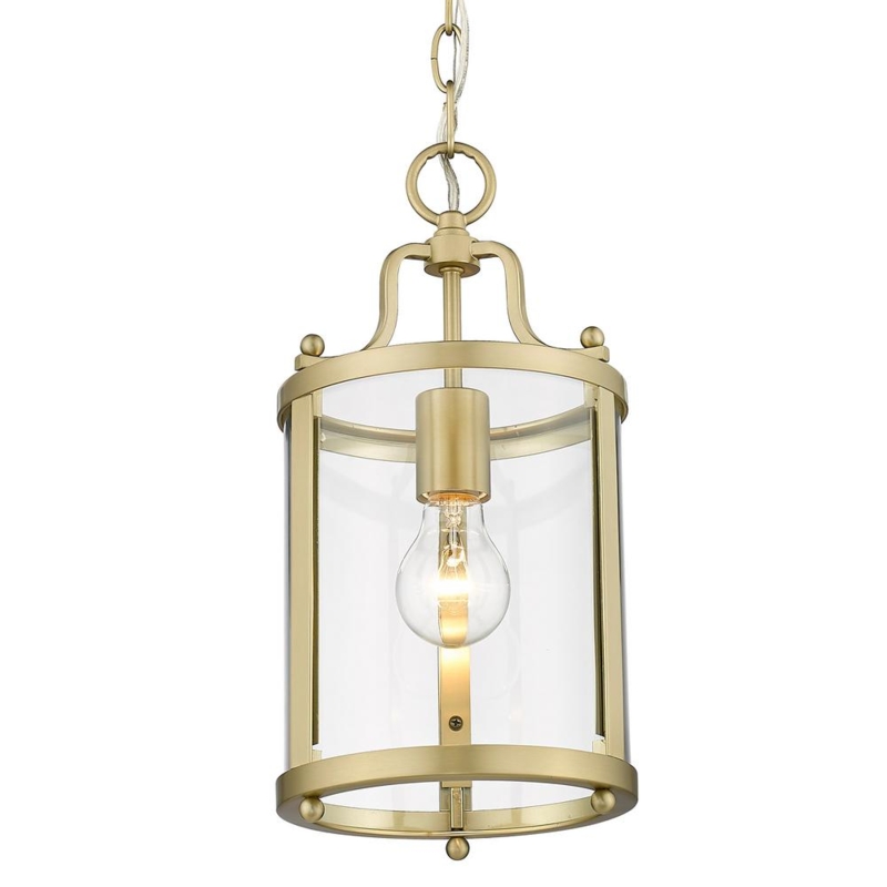 Brushed Champagne Bronze Mini Pendant Light