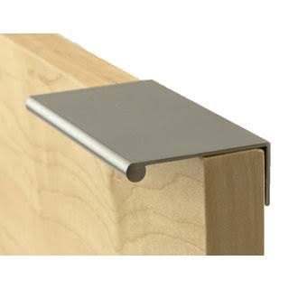 Brushed Silver Low Profile Cabinet Handle
