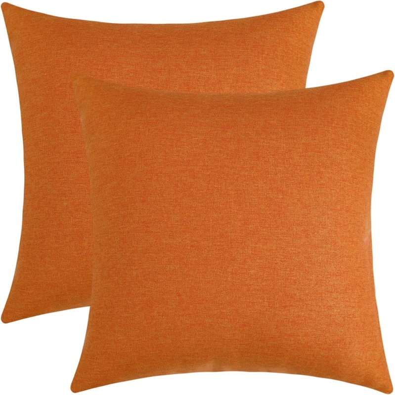 Burnt Orange Throw Pillow Covers for Cozy Decor