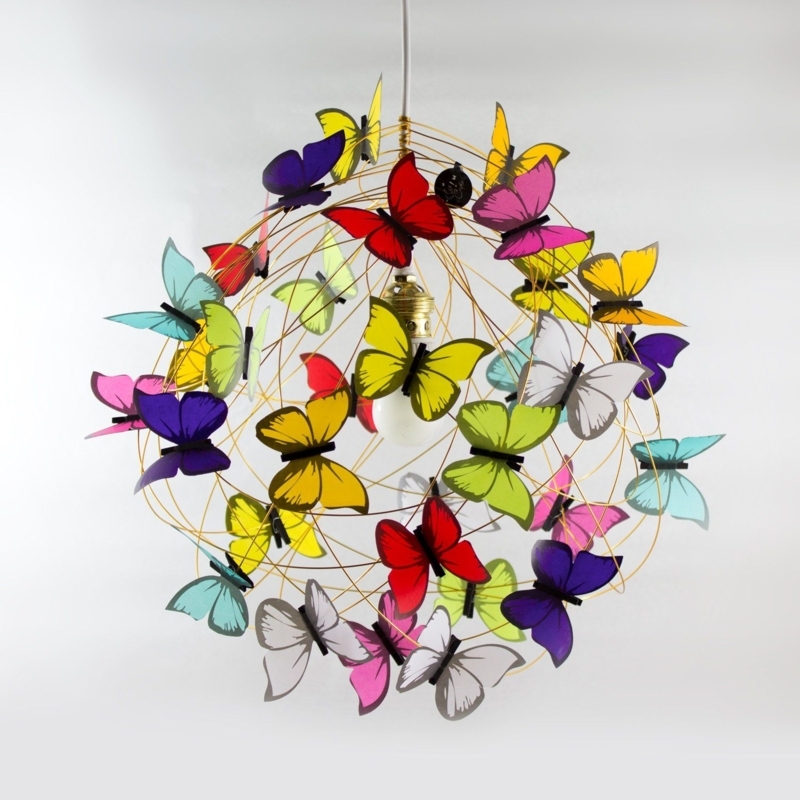 Butterfly One of a Kind Chandelier Assorted Colors in Different Sizes ...