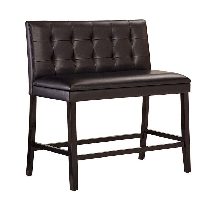 Casper Button Tufted Back PU Upholstered Dining Bench