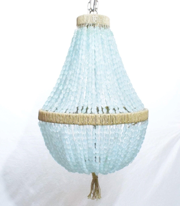 Celeste - Sea Glass Empire Chandelier Nuggets | Au Courant Interiors ...