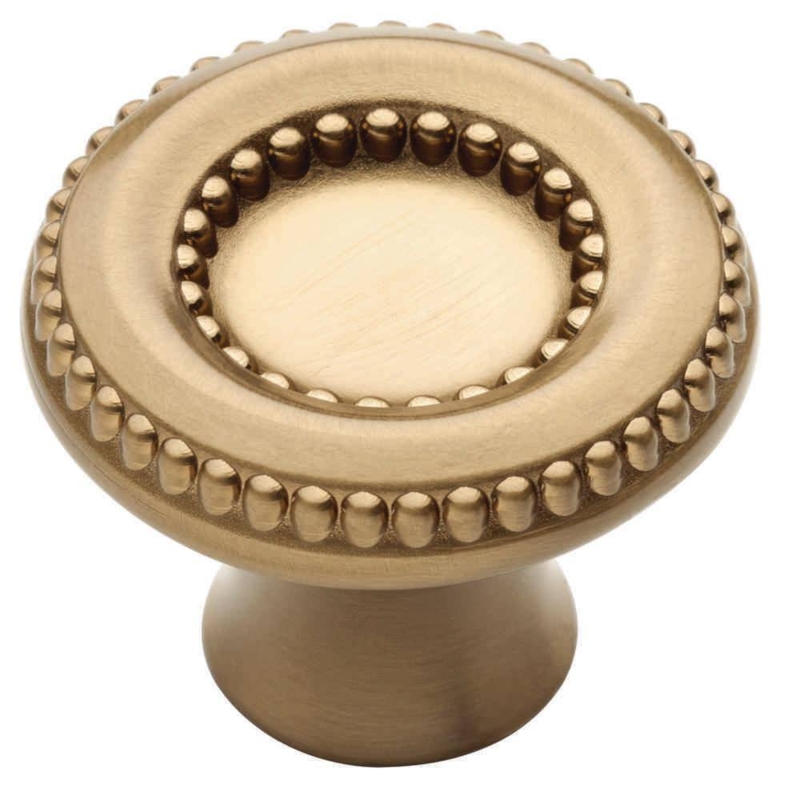 Champagne Bronze Decorative Round Cabinet Knob