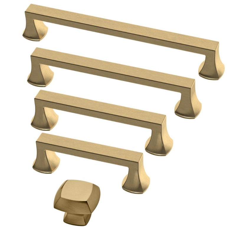Champagne Bronze Mandara Cabinet Pulls and Knob Set