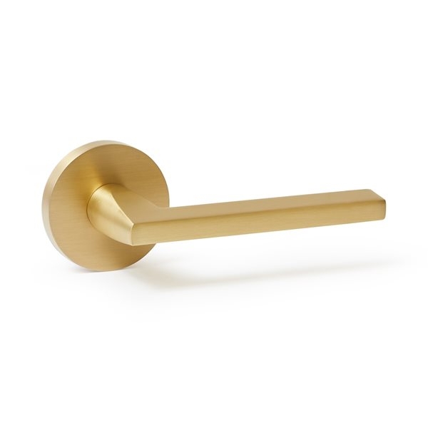 Champagne Gold Modern Reversible Privacy Door Handle