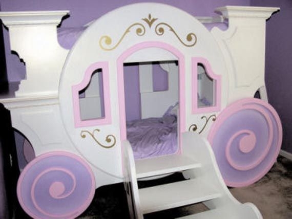Cinderella Carriage Bunk Bed for Kids' Rooms
